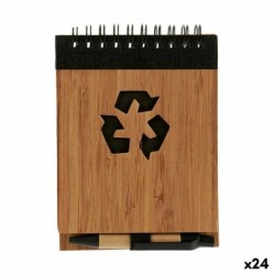 Libreta de Anillas con Bolígrafo Pincello AR1810139 1 x 10 x 13 cm Bambú (24 Unidades)
