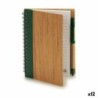 Libreta de Anillas con Bolígrafo Pincello AR1810133 1 x 16 x 12 cm Bambú (12 Unidades)