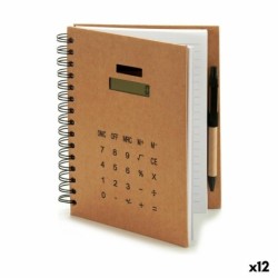 Libreta de Anillas con Bolígrafo Pincello AR1810114 2,5 x 21 x 18 cm Calculadora (12 Unidades)