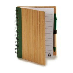 Libreta de Anillas con Bolígrafo Pincello 1711113 14 x 18 cm Bambú (12 Unidades)