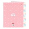 Carpeta de anillas BlackFit8 Globitos Rosa A4 27 x 33 x 6 cm