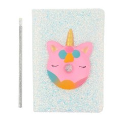 Cuaderno de Notas Inca   Plateado Unicornio