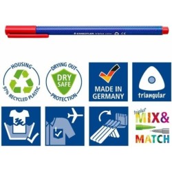Set de Rotuladores Staedtler Triplus Multicolor 10 Piezas