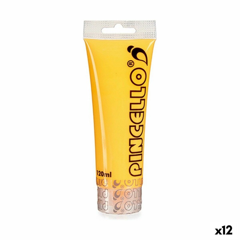 Pintura acrílica Pincello Neon Naranja 120 ml (12 Unidades)