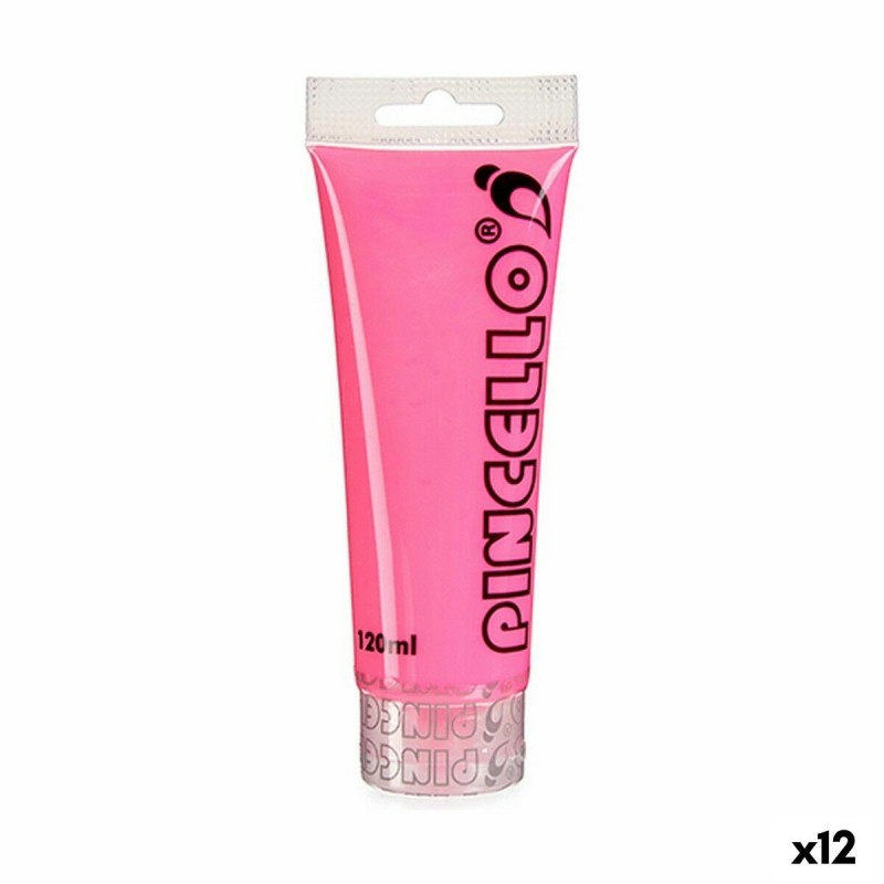 Pintura acrílica Pincello Neon Rosa 120 ml (12 Unidades)