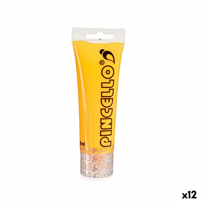 Pintura acrílica Pincello Neon Naranja 75 ml (12 Unidades)