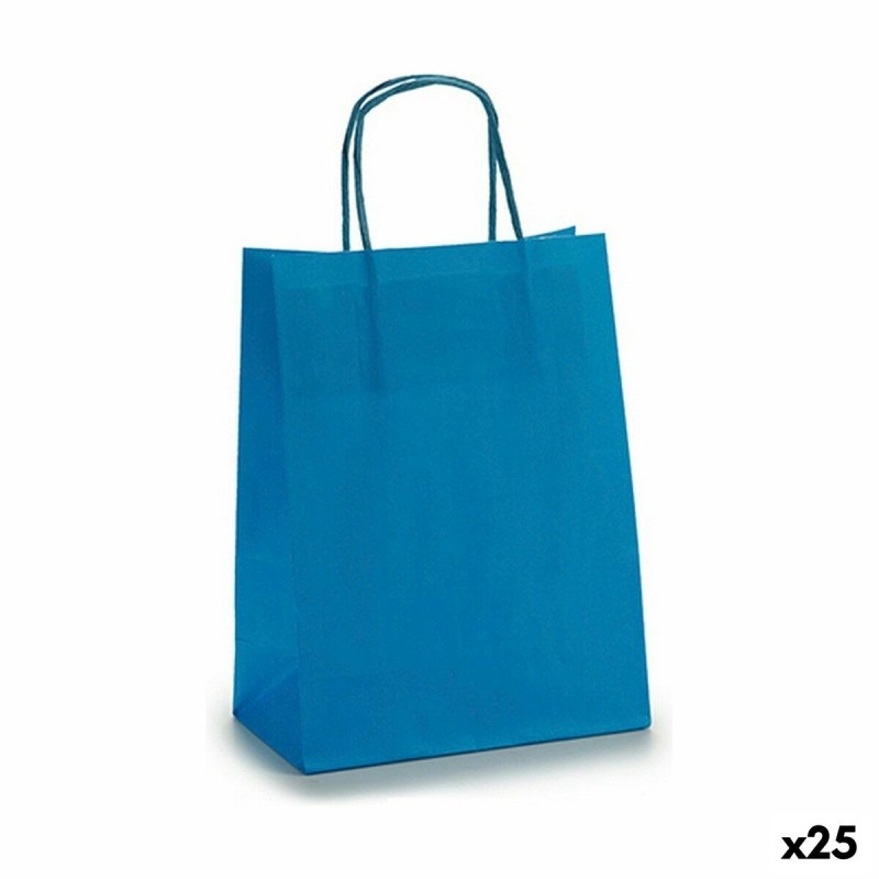 Bolsa de Papel Pincello 18242 Azul 18 x 8 x 31 cm (25 Unidades)