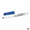 Rotulador para Pizarra Bic Velleda 1741 Azul Blanco (12 Unidades)