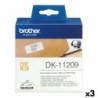 Etiquetas para Impresora Brother DK-11209 Negro/Blanco 62 x 29 mm (3 Unidades)