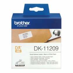 Etiquetas para Impresora Brother DK-11209 Negro/Blanco 62 x 29 mm (3 Unidades)