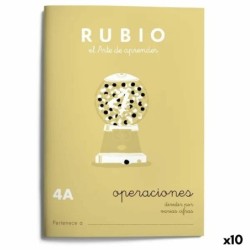 Cuaderno de matemáticas Rubio N4A A5 Español 20 Hojas (10 Unidades)