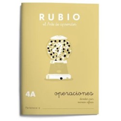 Cuaderno de matemáticas Rubio N4A A5 Español 20 Hojas (10 Unidades)