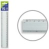 Regla Bismark Plateado Aluminio 15 cm (40 unidades)