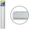 Regla Bismark Plateado Aluminio 15 cm (40 unidades)