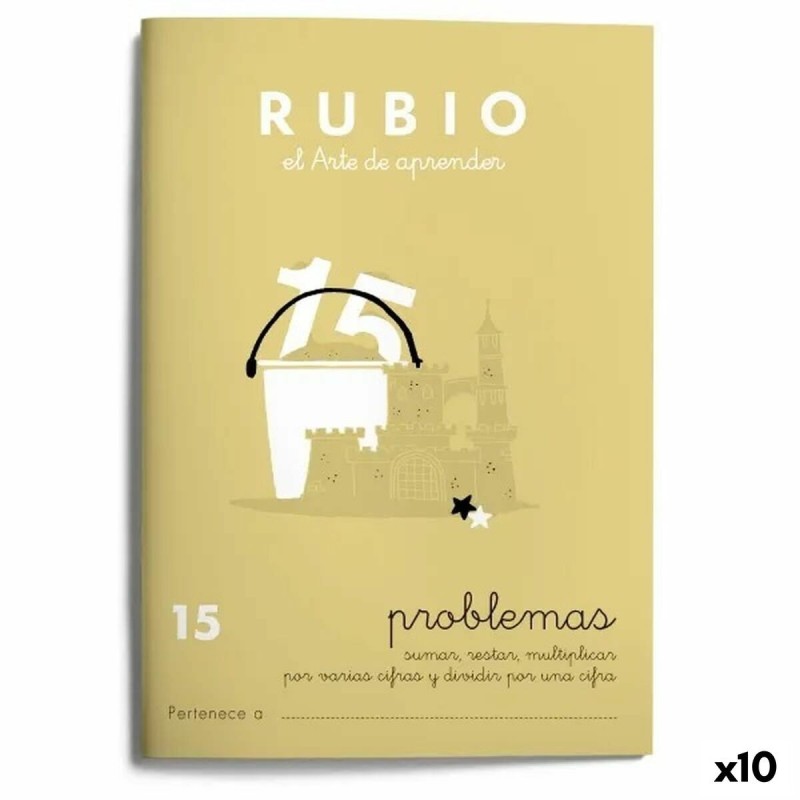 Cuaderno de matemáticas Rubio N15 A5 Español 20 Hojas (10 Unidades)