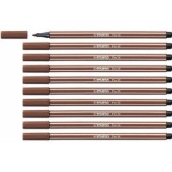 Rotuladores Stabilo Pen 68 Marrón (10 Piezas)