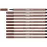 Rotuladores Stabilo Pen 68 Marrón (10 Piezas)
