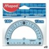 Semicírculo Maped Geometric 180 Set Plástico (12 Unidades)