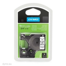 Cinta de transferencia térmica Dymo D1 16958 Blanco Negro 19 mm x 3,5 m (5 Unidades)