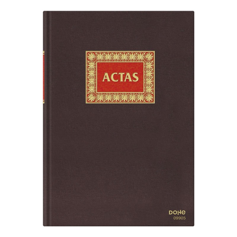 Libro de Actas DOHE 09905 100 Hojas Burdeos A4 Libro de Actas DOHE 09905 100 Hojas Burdeos A4