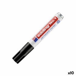 Rotulador permanente Edding N 1 Negro (10 Unidades)