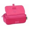 Portatodo Triple Benetton Raspberry 21,5 x 10 x 8 cm Fucsia