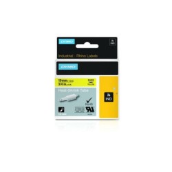 Cinta Laminada para Rotuladoras Dymo 19 mm x 1,5 m Negro Amarillo (5 Unidades)