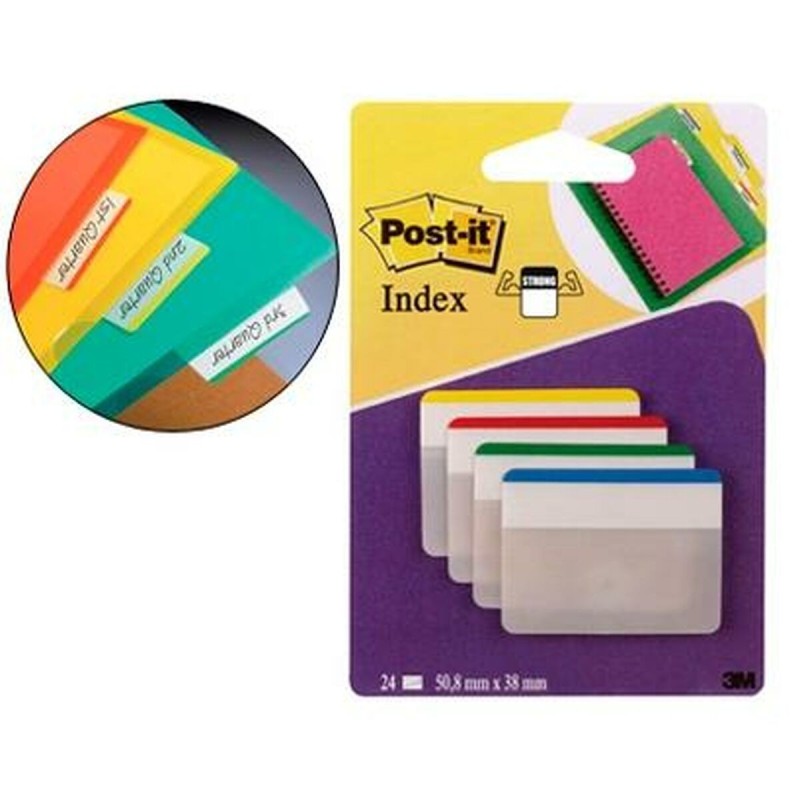 Notas Adhesivas Post-it Index 50,8 x 38 mm Multicolor (6 Unidades) Notas Adhesivas Post-it Index 50,8 x 38 mm Multicolor (6 Unidades)