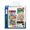Set de Rotuladores Staedtler Lumocolor 349 10 Piezas Multicolor