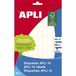Etiquetas adhesivas Apli Blanco Papel 10 Hojas 8 x 20 mm (10 Unidades)