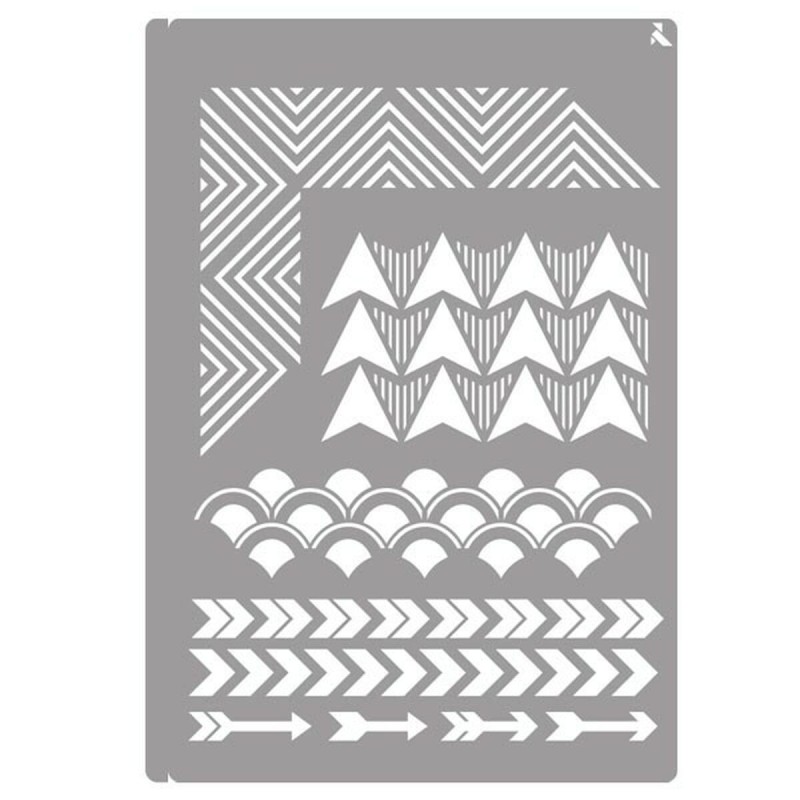 Plantilla La Pajarita ST-21 Geométrico Plantilla La Pajarita ST-21 Geométrico