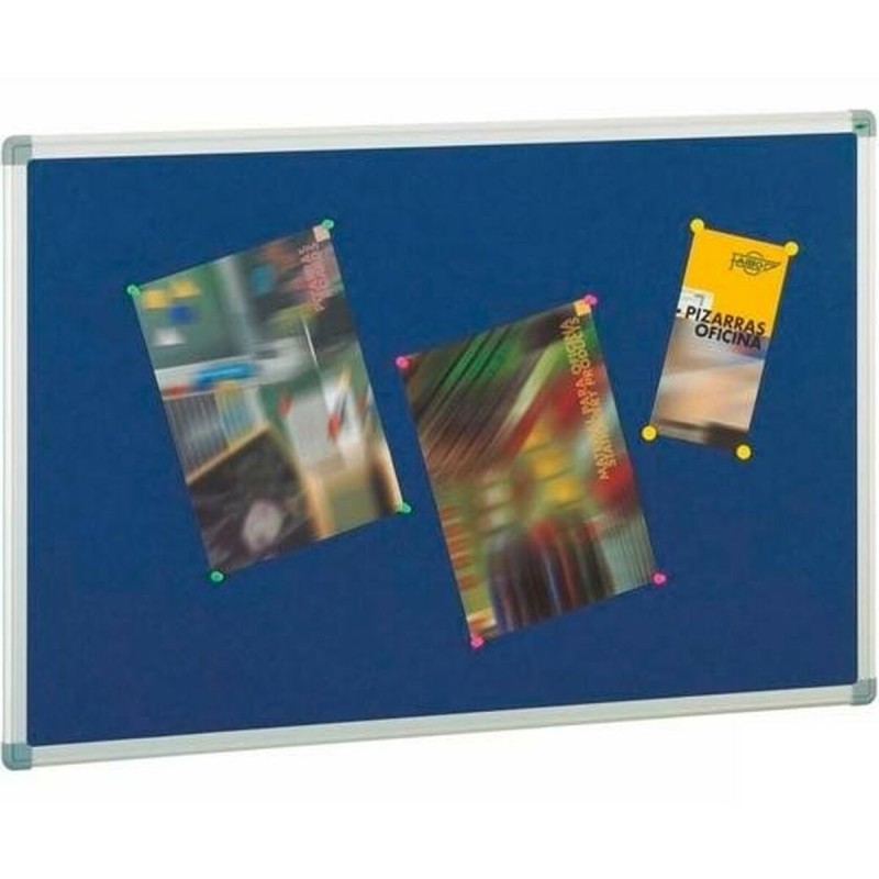 Tablero de Corcho Faibo Azul Gris 90 x 120 cm Tablero de Corcho Faibo Azul Gris 90 x 120 cm