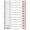 Separadores Esselte Numerado Gris A4 12 Hojas (10 Unidades)