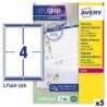 Etiquetas para Impresora Avery L7169 Blanco 100 Hojas 99,1 x 139 mm (5 Unidades)