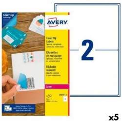 Etiquetas para Impresora Avery L4611 Blanco 25 Hojas 199,6 x 143,5 mm (5 Unidades)