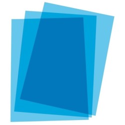 Portadas de encuadernación Displast Azul A4 Polipropileno 100 Piezas