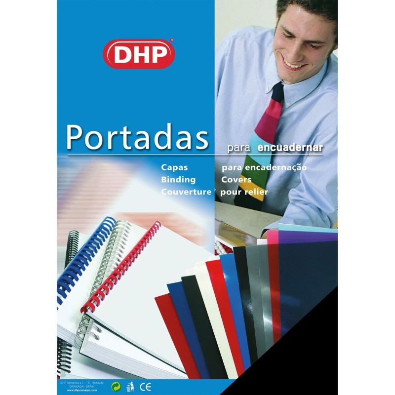 Portadas de encuadernación DHP Negro A3 Polipropileno 100 Piezas