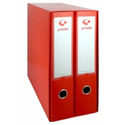 Archivador de Palanca Grafoplas Rojo Din A4 35 x 29 x 16 cm