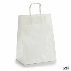 Bolsa de Papel Pincello 24312 Blanco 24 x 12 x 40 cm (25 Unidades)