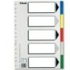 Separadores Esselte 5 Hojas Multicolor Din A4 (100 Unidades)