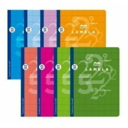Libreta Lamela Multicolor Cuarto (10 Unidades)