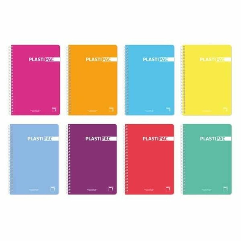 Cuaderno Pacsa Multicolor Din A4 80 Hojas 21,5 x 31,5 cm 5 Piezas