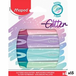 Set de Marcadores Fluorescentes Maped 4 Piezas Multicolor (15 Unidades)