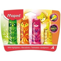 Set de Marcadores Fluorescentes Maped Multicolor 4 Piezas (12 Unidades)