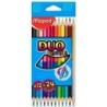 Lápices de colores Maped Duo Color' Peps	 Multicolor 12 Piezas Doble punta (12 Unidades)