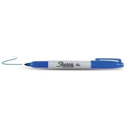 Rotulador permanente Sharpie Fine Point Azul (12 Unidades)
