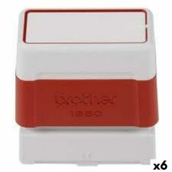 Sellos Brother 18 x 50 mm Rojo (6 Unidades)