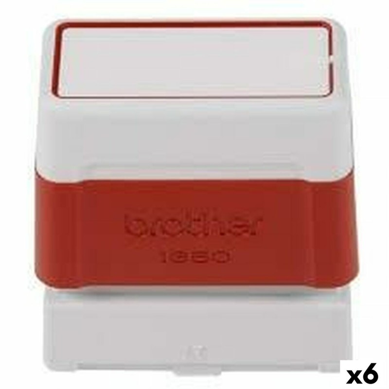 Sellos Brother 18 x 50 mm Rojo (6 Unidades)