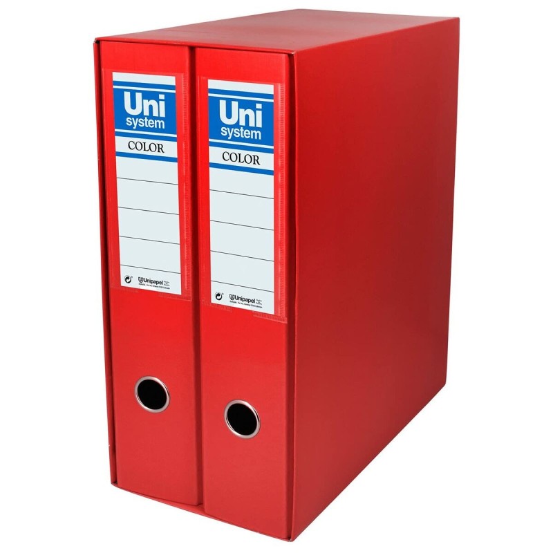 Archivador de Palanca Unipapel 2 Piezas Rojo A4 31,8 x 29 x 7,5 cm