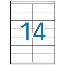 Etiquetas MULTI 3 Blanco 100 Hojas 105 x 42,4 mm
